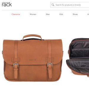 Colombian Leather 16” Laptop Computer Portfolio Messenger Briefcase